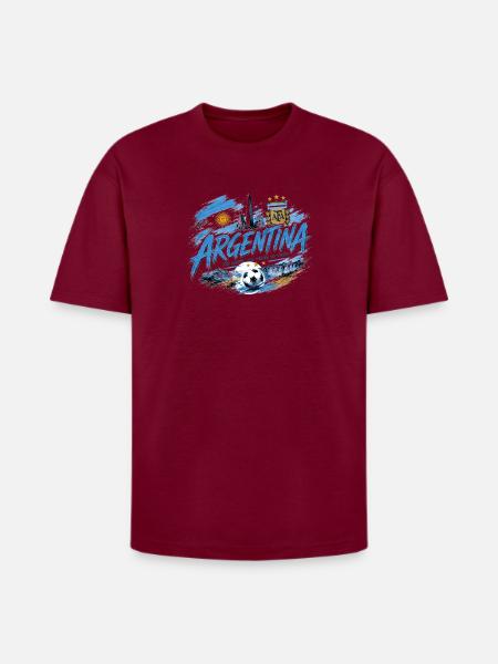 Sky Blue Glory - Heavyweight Unisex T-Shirt HAMMER by Gildan - Garnet