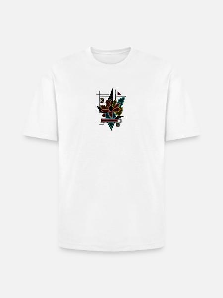 Unique flower design - Heavyweight Unisex T-Shirt HAMMER by Gildan - white