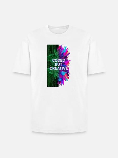 Coded But Creative - Heavyweight Unisex T-Shirt HAMMER by Gildan - white