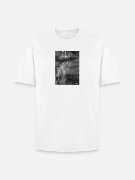 Good Shepherd - Dark Image - Heavyweight Unisex T-Shirt HAMMER by Gildan - white
