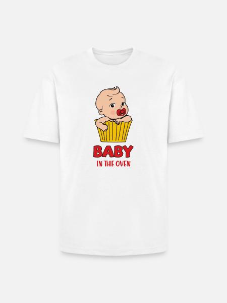 Baby in the oven - Heavyweight Unisex T-Shirt HAMMER by Gildan - white