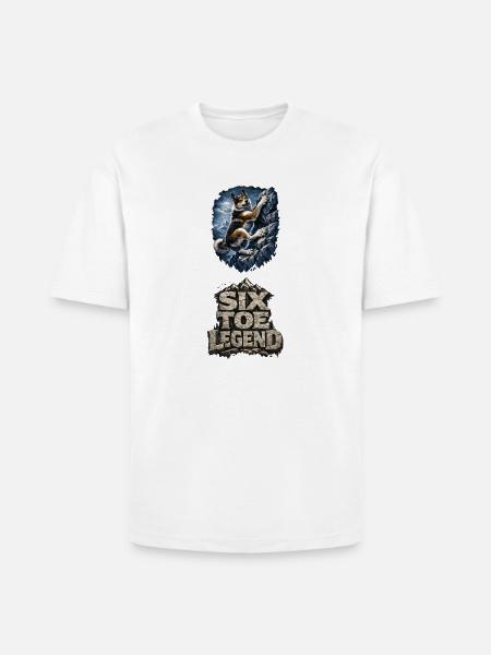 Alpine Husky Climber - Heavyweight Unisex T-Shirt HAMMER by Gildan - white