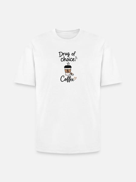 Drug of Choice: Coffee Rx - Heavyweight Unisex T-Shirt HAMMER by Gildan - white