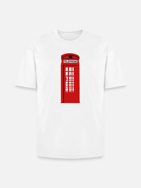 phone box - Heavyweight Unisex T-Shirt HAMMER by Gildan - white