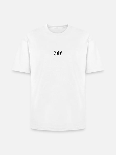 Gothic  Black Typography - Heavyweight Unisex T-Shirt HAMMER by Gildan - white
