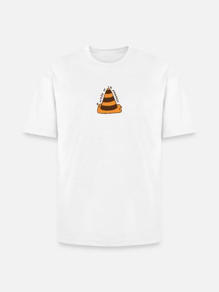 Work In Progress Cone - Heavyweight Unisex T-Shirt HAMMER by Gildan - white