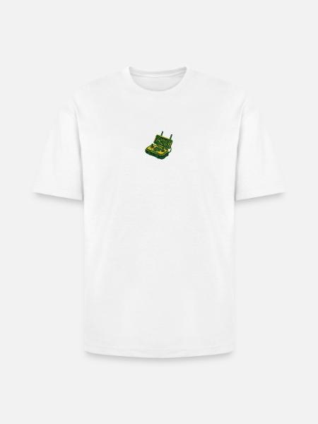 Drone Remote Controller Logo - Heavyweight Unisex T-Shirt HAMMER by Gildan - white