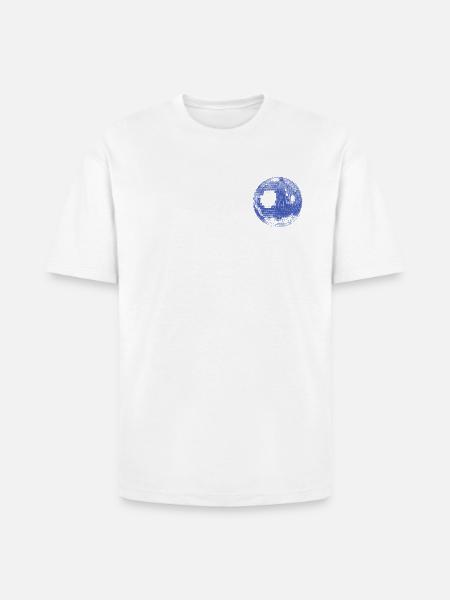 Retro Disco Ball - Heavyweight Unisex T-Shirt HAMMER by Gildan - white