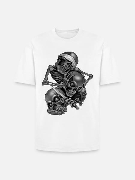 So No.Speak No.Hear No - Heavyweight Unisex T-Shirt HAMMER by Gildan - white