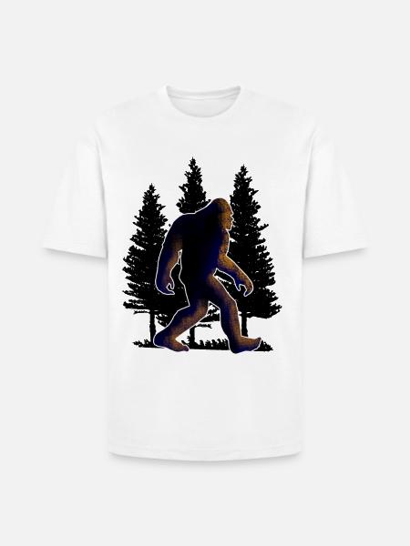 Big foot, Bigfoot - Heavyweight Unisex T-Shirt HAMMER by Gildan - white