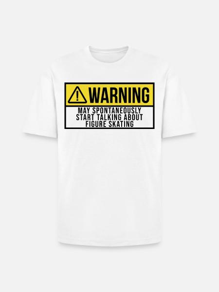 Figure Skate - Heavyweight Unisex T-Shirt HAMMER by Gildan - white