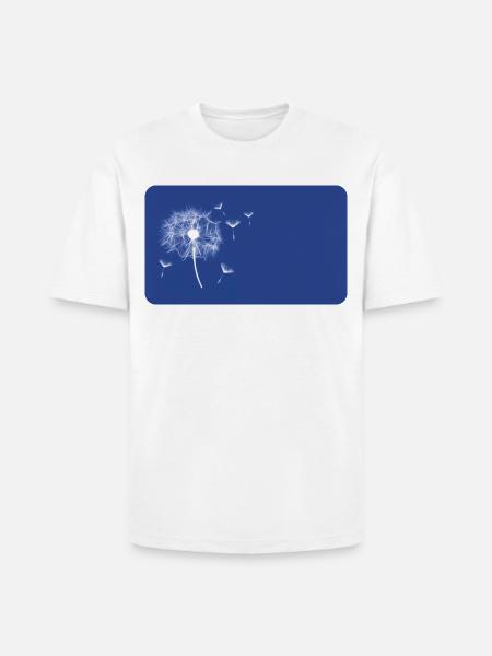 Dandelion blue | personalizable - Heavyweight Unisex T-Shirt HAMMER by Gildan - white
