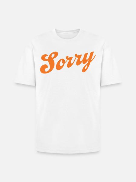Sorry - Heavyweight Unisex T-Shirt HAMMER by Gildan - white