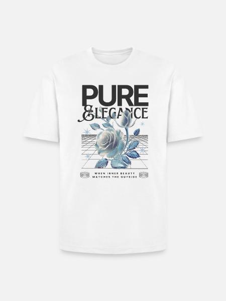 Pure Elegance Rose - Heavyweight Unisex T-Shirt HAMMER by Gildan - white