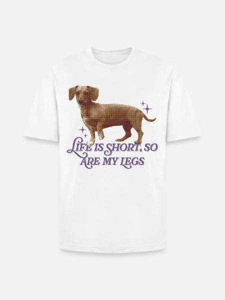 Life Is Short  - Heavyweight Unisex T-Shirt HAMMER by Gildan - white