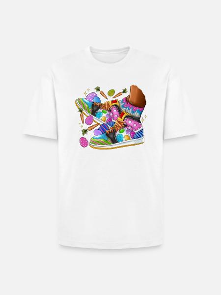 Easter Sneakers - Heavyweight Unisex T-Shirt HAMMER by Gildan - white