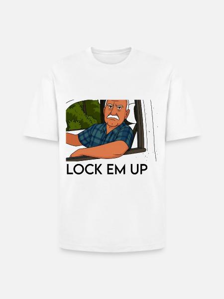 Lock em up - Heavyweight Unisex T-Shirt HAMMER by Gildan - white