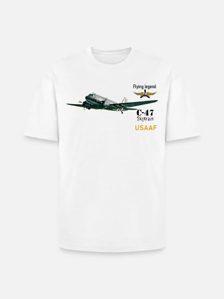 C-47 - Heavyweight Unisex T-Shirt HAMMER by Gildan - white