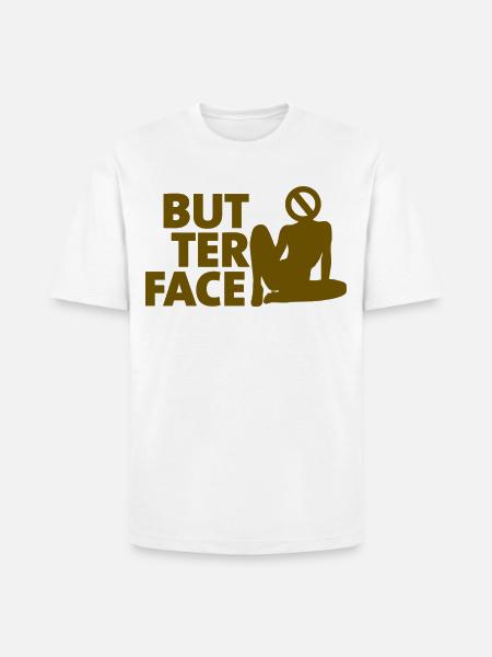 Butter Face - Heavyweight Unisex T-Shirt HAMMER by Gildan - white