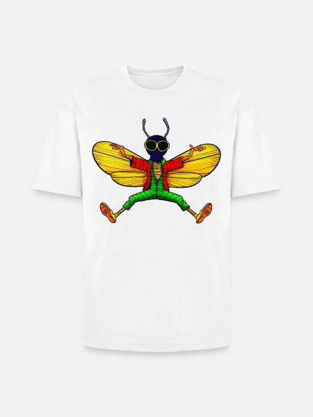 Fly Yogi - Heavyweight Unisex T-Shirt HAMMER by Gildan - white
