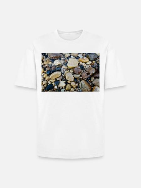 wet beach with lock - Heavyweight Unisex T-Shirt HAMMER by Gildan - white