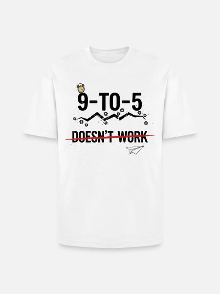 Nine to Five Breaker - Heavyweight Unisex T-Shirt HAMMER by Gildan - white