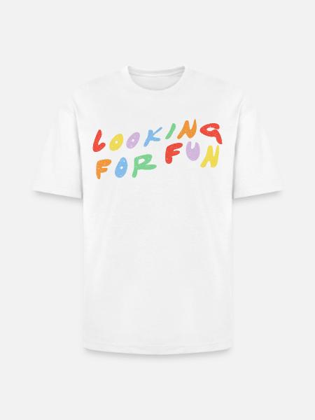 Looking for Fun - Heavyweight Unisex T-Shirt HAMMER by Gildan - white
