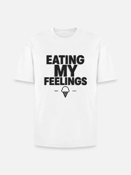 Eating My Feelings - Heavyweight Unisex T-Shirt HAMMER by Gildan - white