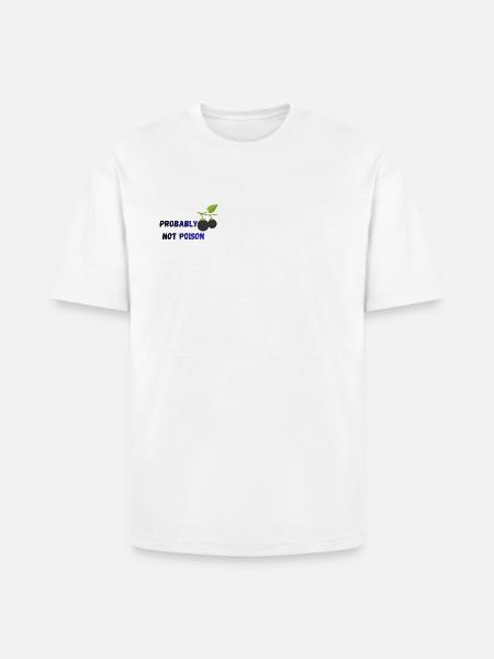 Probably Not Poison -Black Nightshade - Heavyweight Unisex T-Shirt HAMMER by Gildan - white