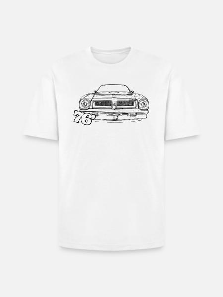 76 FIREBIRD TRANS AM - Heavyweight Unisex T-Shirt HAMMER by Gildan - white