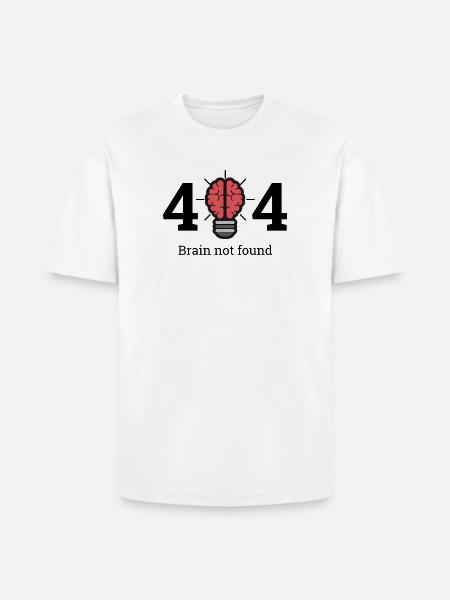 Brain not found - Heavyweight Unisex T-Shirt HAMMER by Gildan - white