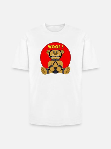 Woof - Heavyweight Unisex T-Shirt HAMMER by Gildan - white