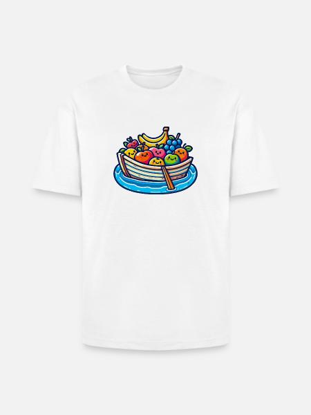 Fruity Boat Adventure - Heavyweight Unisex T-Shirt HAMMER by Gildan - white