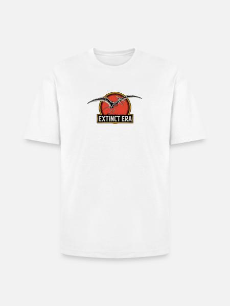 Prehistoric Pterosaur Extinction Logo - Heavyweight Unisex T-Shirt HAMMER by Gildan - white