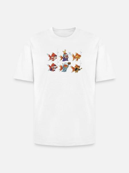 Wacky Goldfish Clown - Heavyweight Unisex T-Shirt HAMMER by Gildan - white