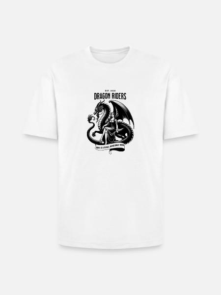 Dragon Riders Banner - Heavyweight Unisex T-Shirt HAMMER by Gildan - white