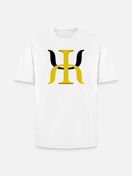 Golden Lambda Glyph - Heavyweight Unisex T-Shirt HAMMER by Gildan - white