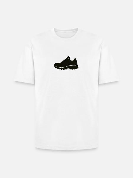 Jetblack Sneaker Silhouette - Heavyweight Unisex T-Shirt HAMMER by Gildan - white