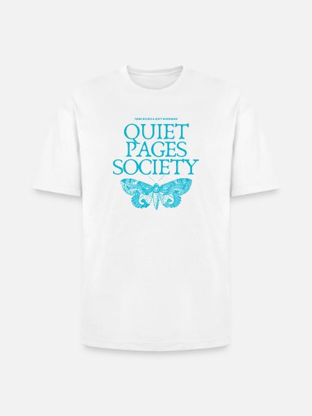 Quiet Pages Butterfly mornings - Heavyweight Unisex T-Shirt HAMMER by Gildan - white
