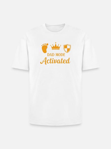 Dad Mode Activated - Heavyweight Unisex T-Shirt HAMMER by Gildan - white