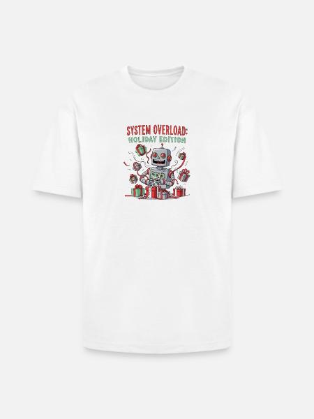 System Overload Holiday - Heavyweight Unisex T-Shirt HAMMER by Gildan - white