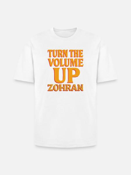 Turn the Volume Up Shirt - Heavyweight Unisex T-Shirt HAMMER by Gildan - white