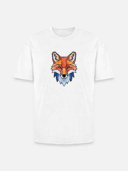 Polygon Fox - Heavyweight Unisex T-Shirt HAMMER by Gildan - white