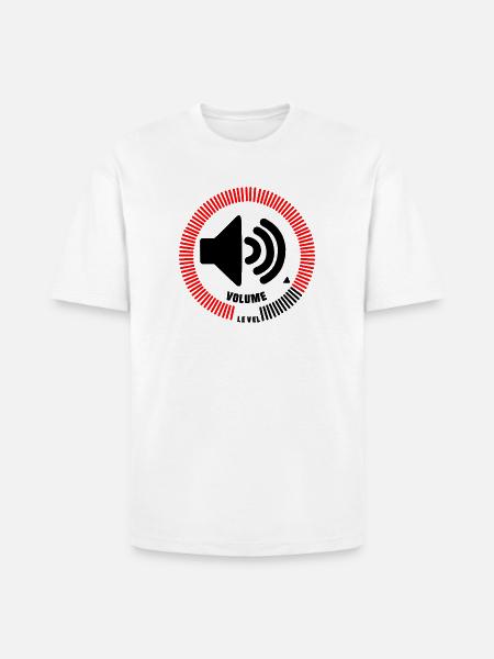 Volume Level - Heavyweight Unisex T-Shirt HAMMER by Gildan - white