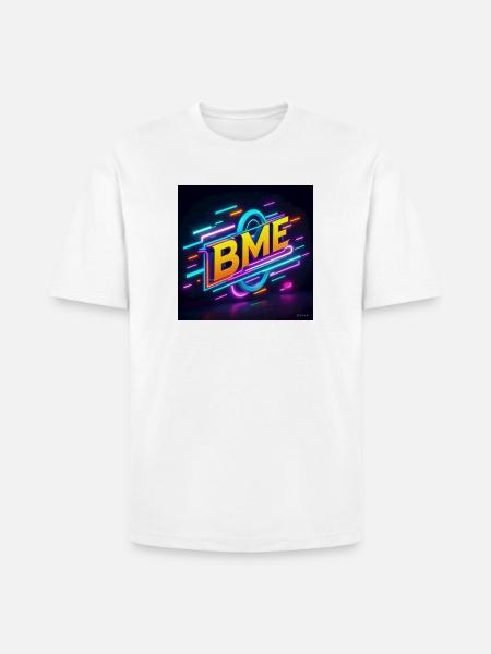 BME Neon Circuit Logo - Heavyweight Unisex T-Shirt HAMMER by Gildan - white