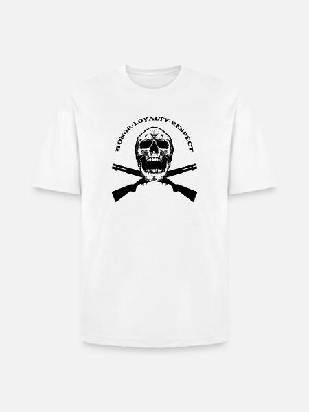 HONOR LOYALTY RESPECT - Heavyweight Unisex T-Shirt HAMMER by Gildan - white