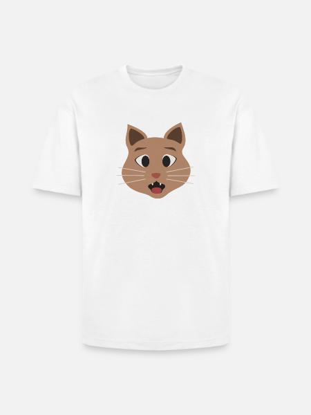 Surprised cat - Heavyweight Unisex T-Shirt HAMMER by Gildan - white