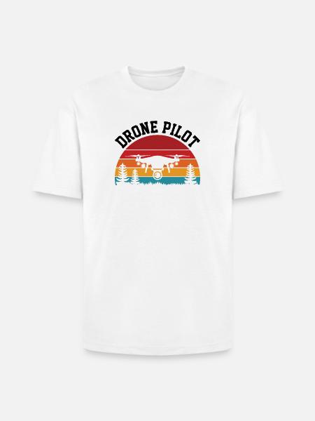 Drone Pilot - Heavyweight Unisex T-Shirt HAMMER by Gildan - white