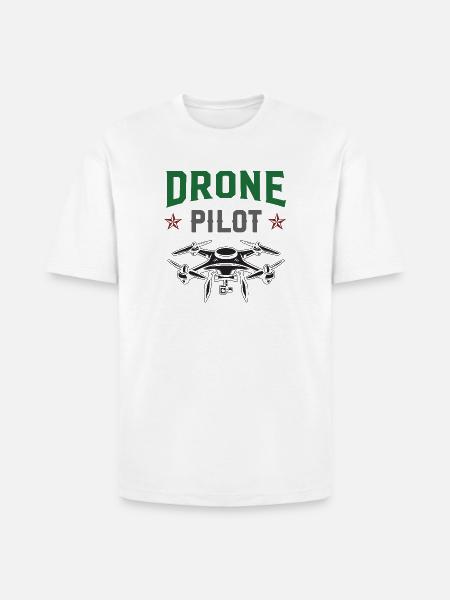 Drone Pilot - Heavyweight Unisex T-Shirt HAMMER by Gildan - white