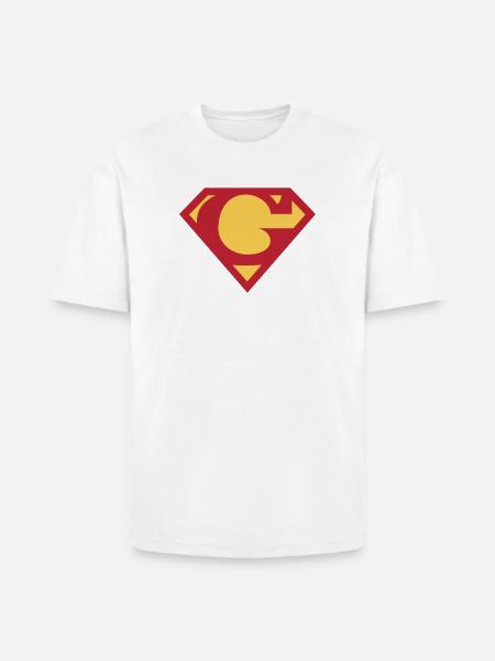 Letter G - Heavyweight Unisex T-Shirt HAMMER by Gildan - white